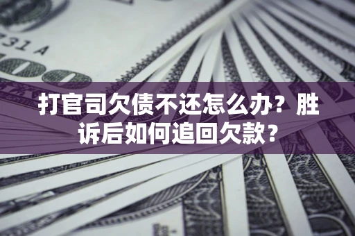 北京打官司欠债不还怎么办？胜诉后如何追回欠款？