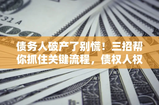北京债务人破产了别慌！三招帮你抓住关键流程，债权人权益不再缩水