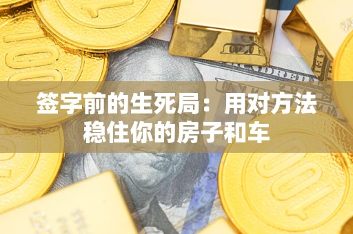 北京签字前的生死局：用对方法稳住你的房子和车