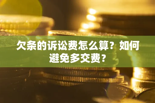 北京欠条的诉讼费怎么算？如何避免多交费？