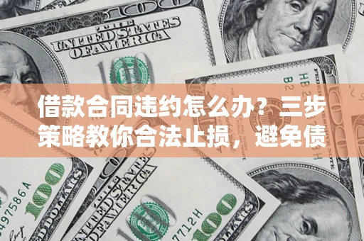 北京借款合同违约怎么办？三步策略教你合法止损，避免债务危机升级